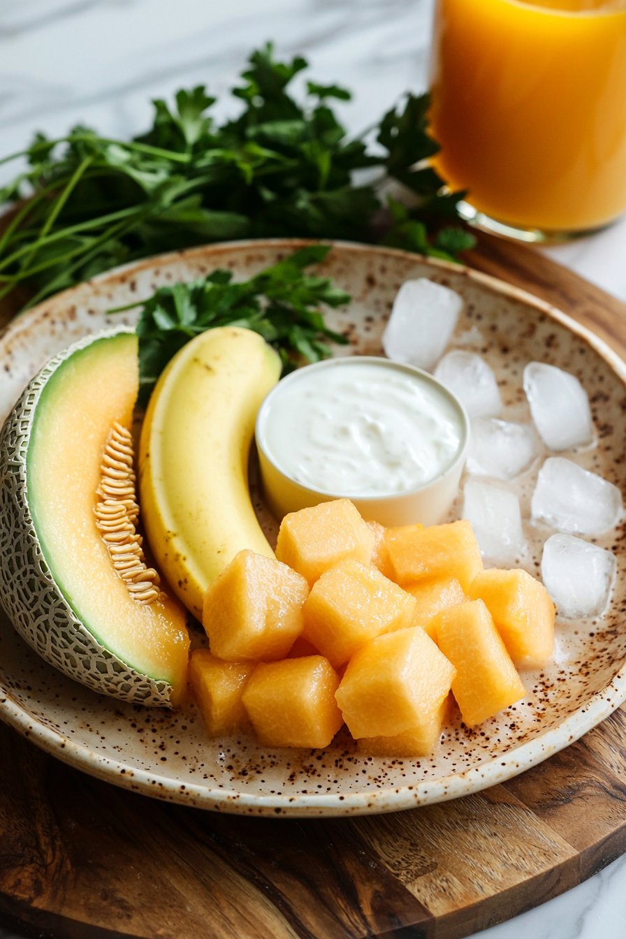 Breakfast Cantaloupe Smoothie