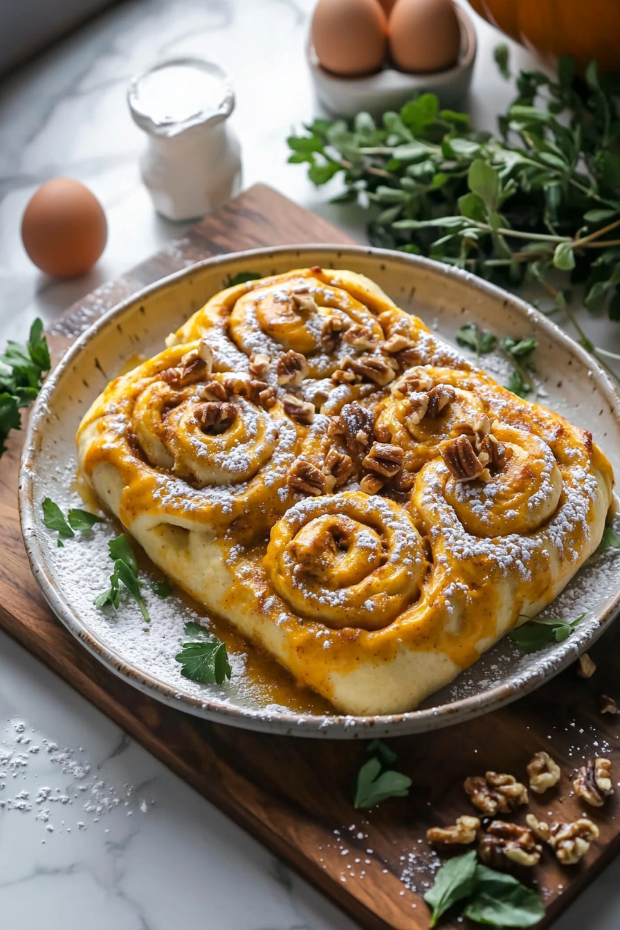 Kürbis-Zimtschnecken-Auflauf