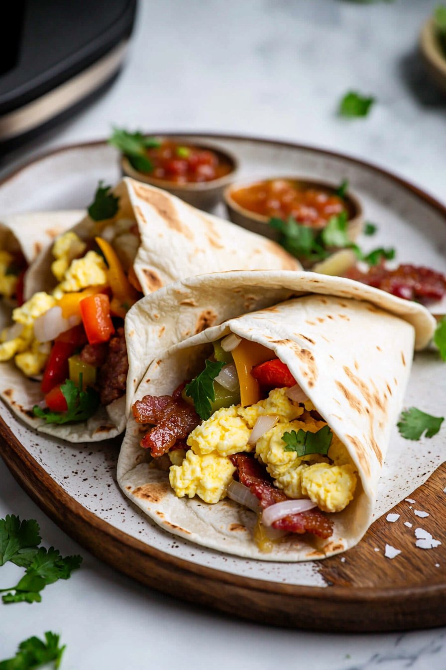 Breakfast Burritos in the Air Fryer