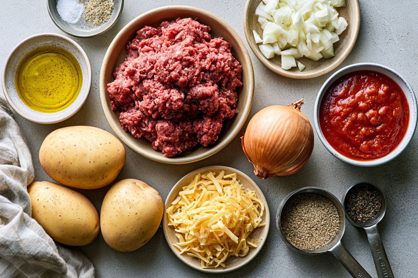Ground Beef and Potato Casserole