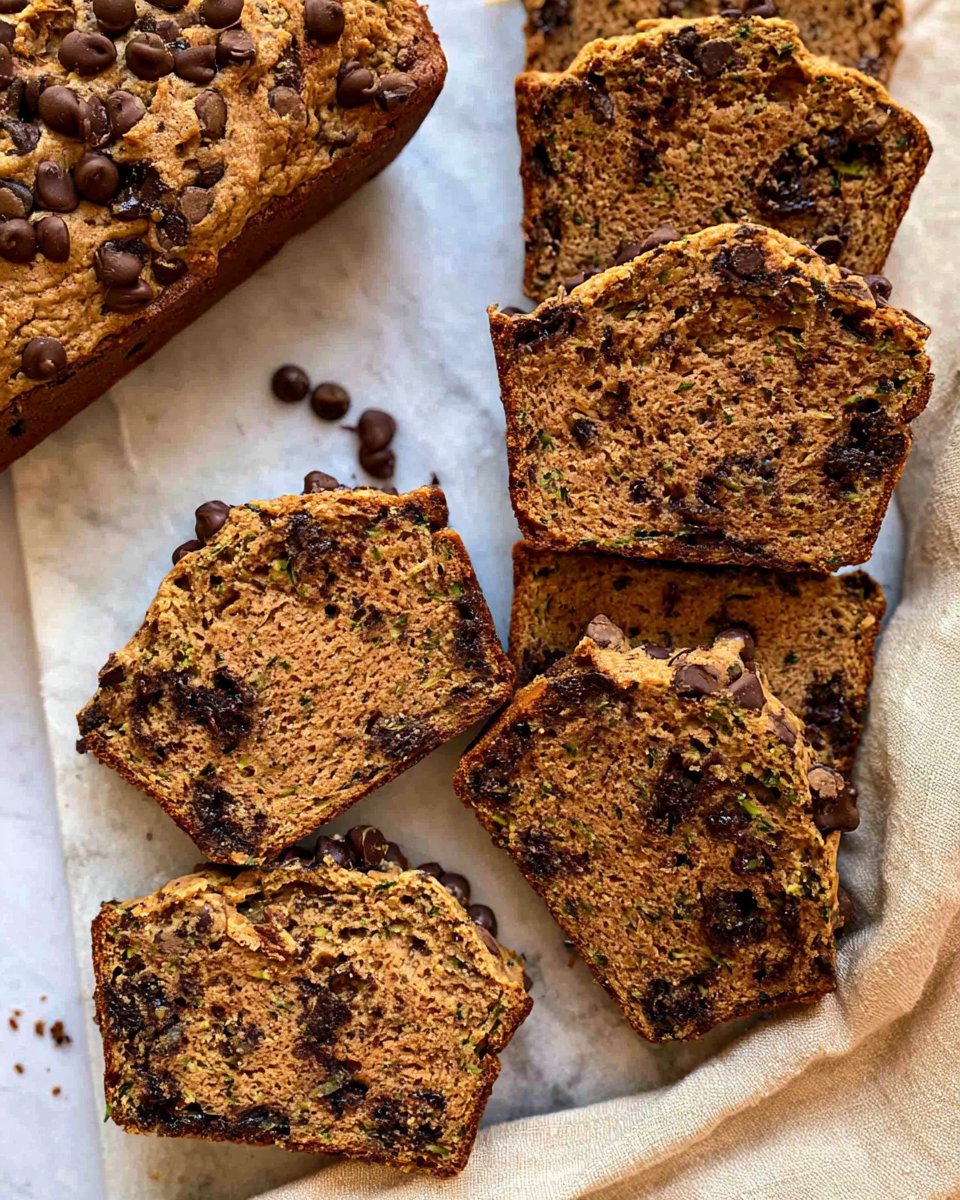 Peanut Butter Chocolate Chip Zucchini Bread