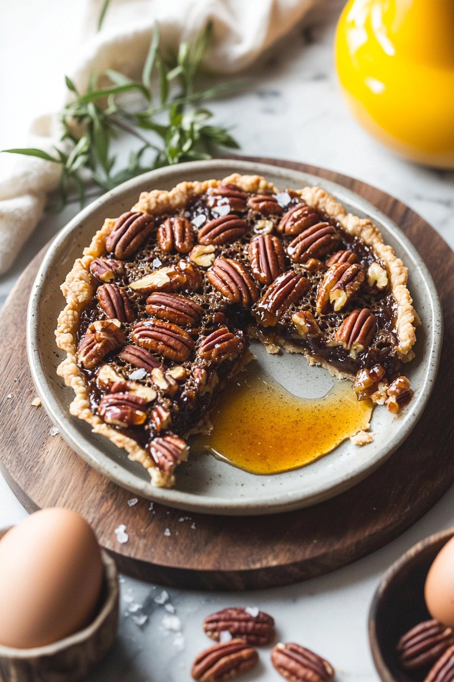 Salted Maple Pecan Pie Bars