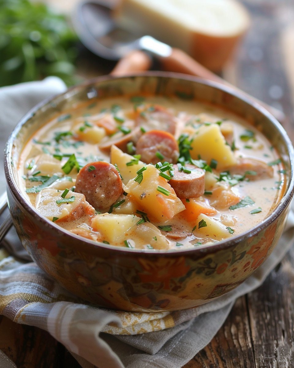 Cajun Potato & Andouille Sausage Soup