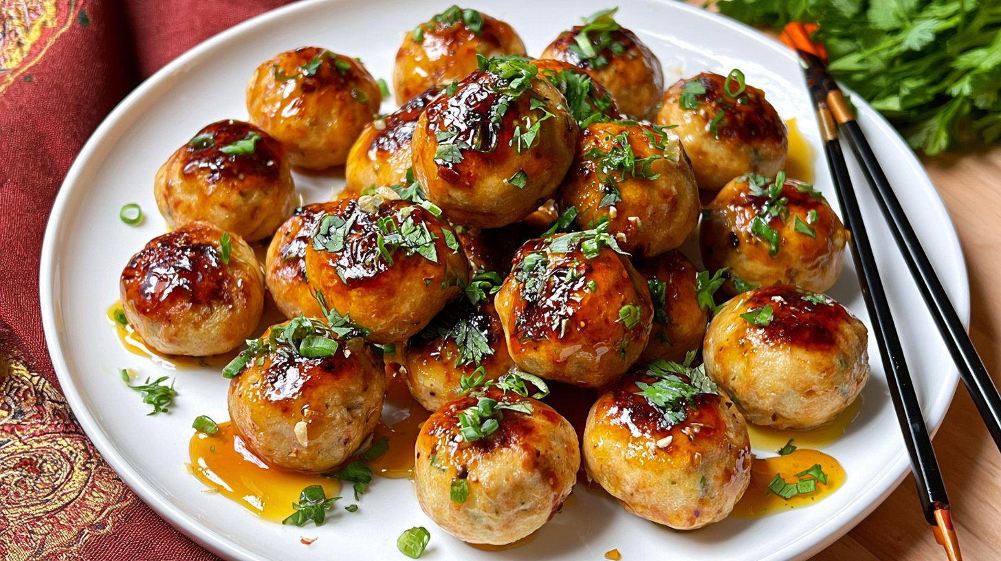 Honey Garlic Chicken Meatballs