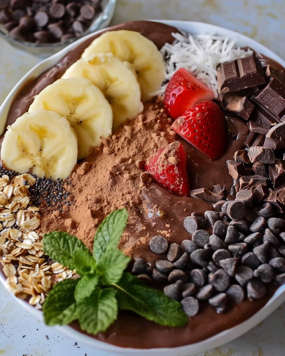 Chocolate Protein Smoothie Bowl