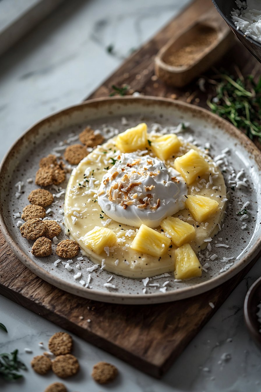 Piña Colada Käsekuchen-Mousse