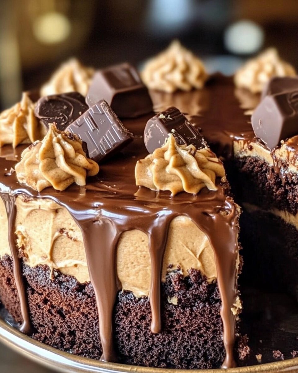 Extra Moist and Rich Chocolate Peanut Butter Cake