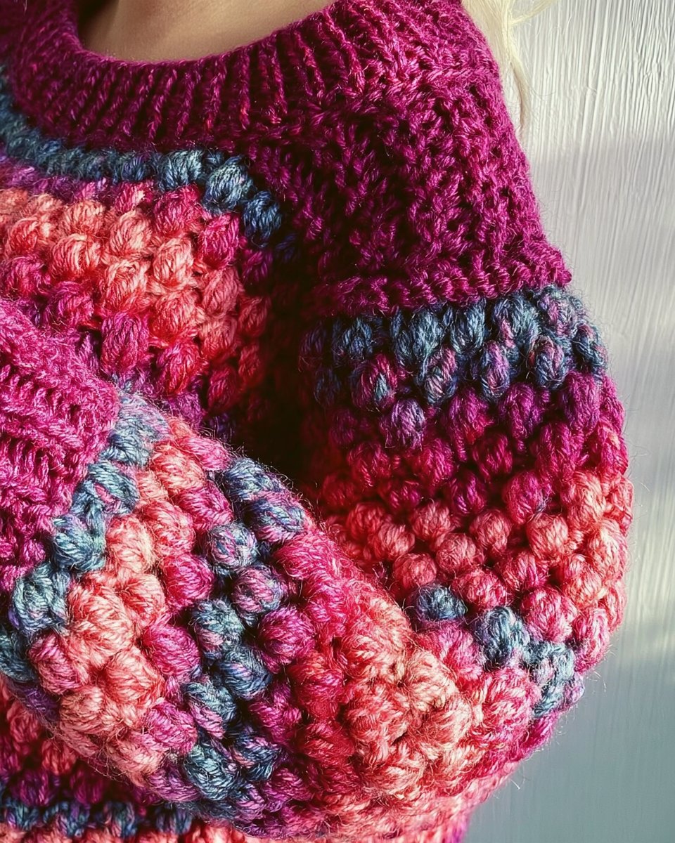 Crafted Sweater from Prism Gradient Yarn