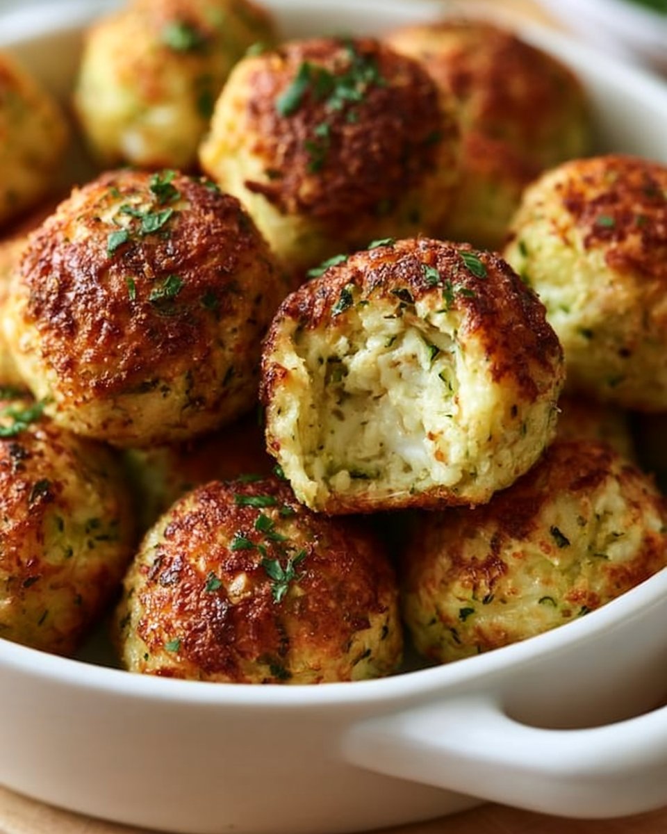 Zucchini-Feta-Bällchen