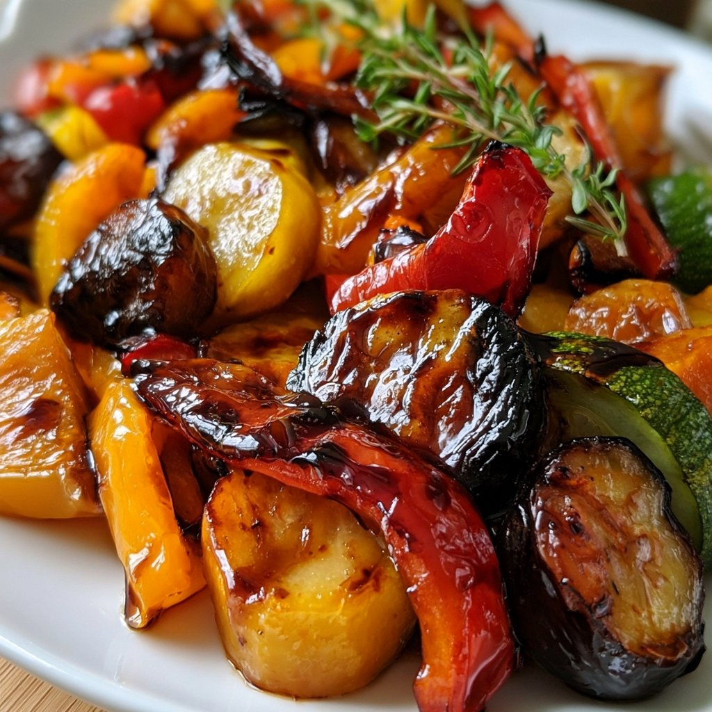 Honig-Balsamico Ofengemüse: Dein süß-saures Veggie-Highlight
