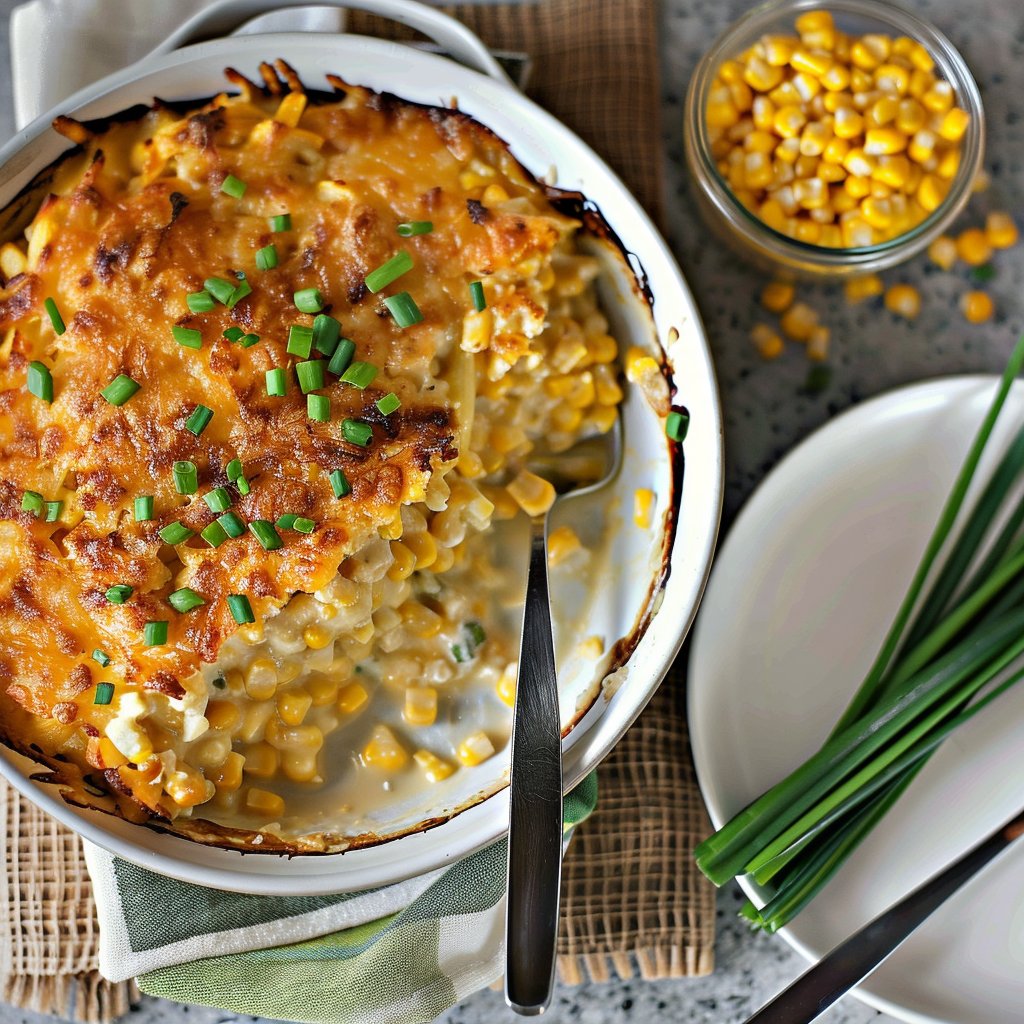Sour Cream & Chive Corn Casserole