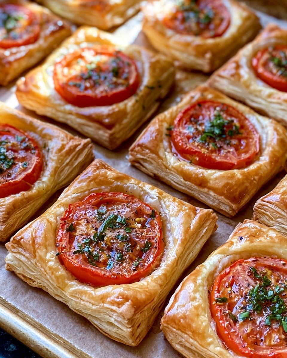 Blätterteig mit Tomaten