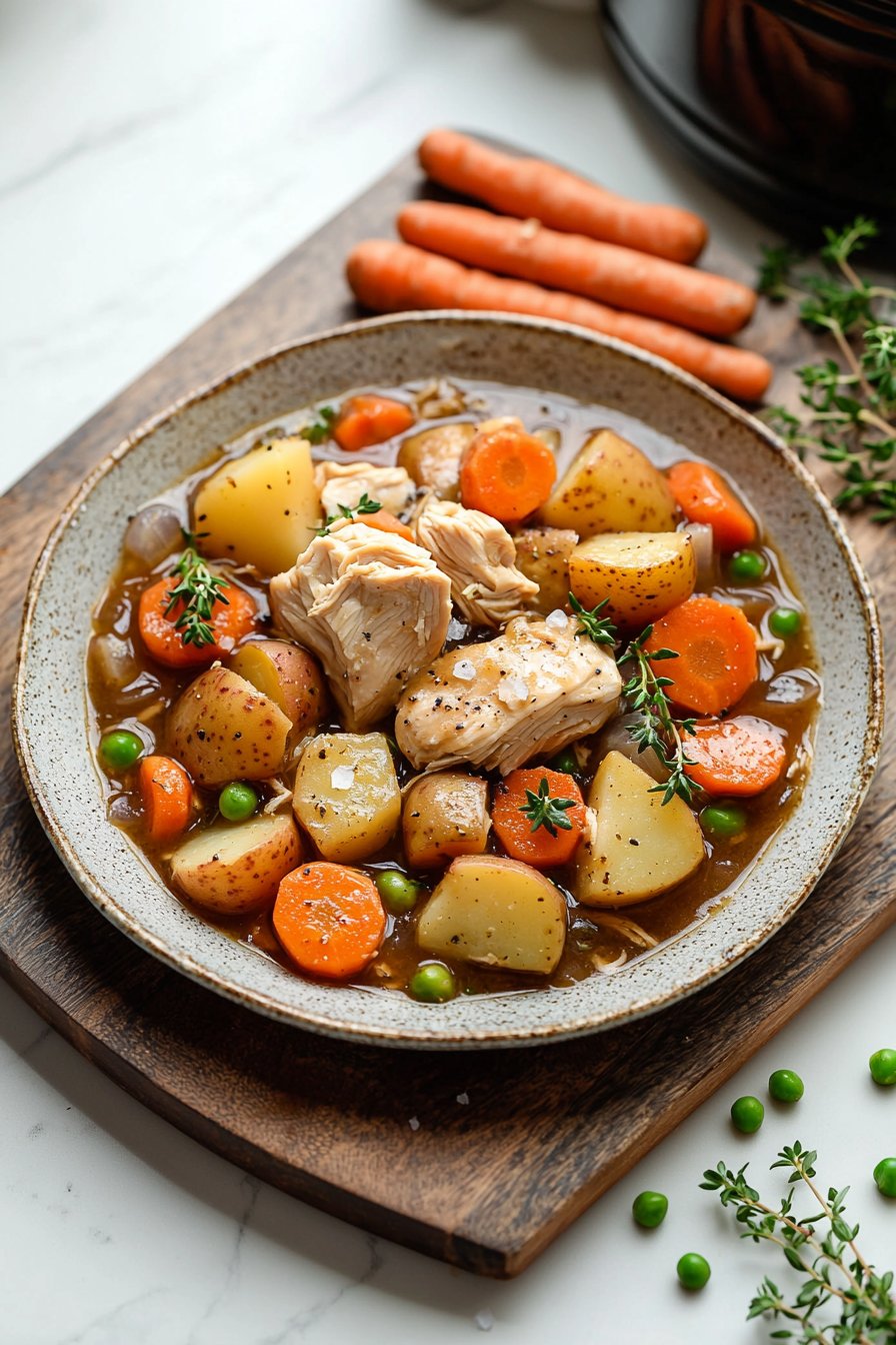 Fall Crockpot Chicken Stew