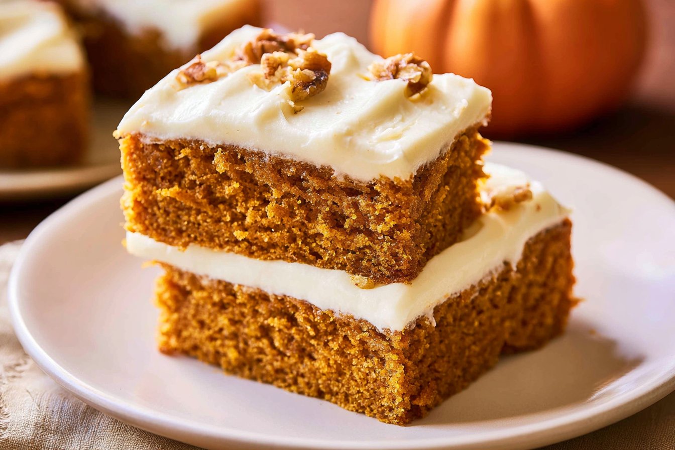 Pumpkin Spice Cake with Cream Cheese Frosting