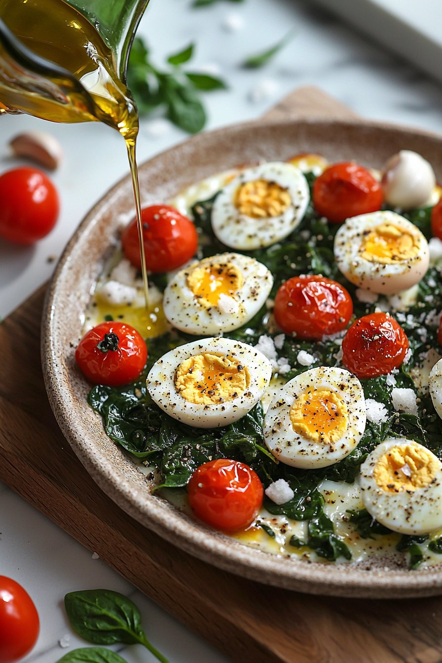 Mediterranean Baked Feta Eggs