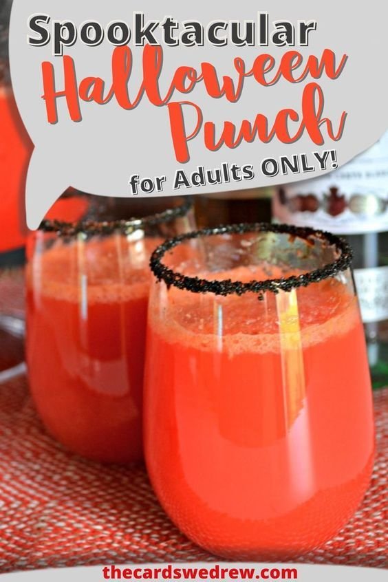 Spooktacular Halloween Punch for Adults Only | Halloween party punch ideas for adults, Halloween punch recipes alcoholic, Simple halloween punch