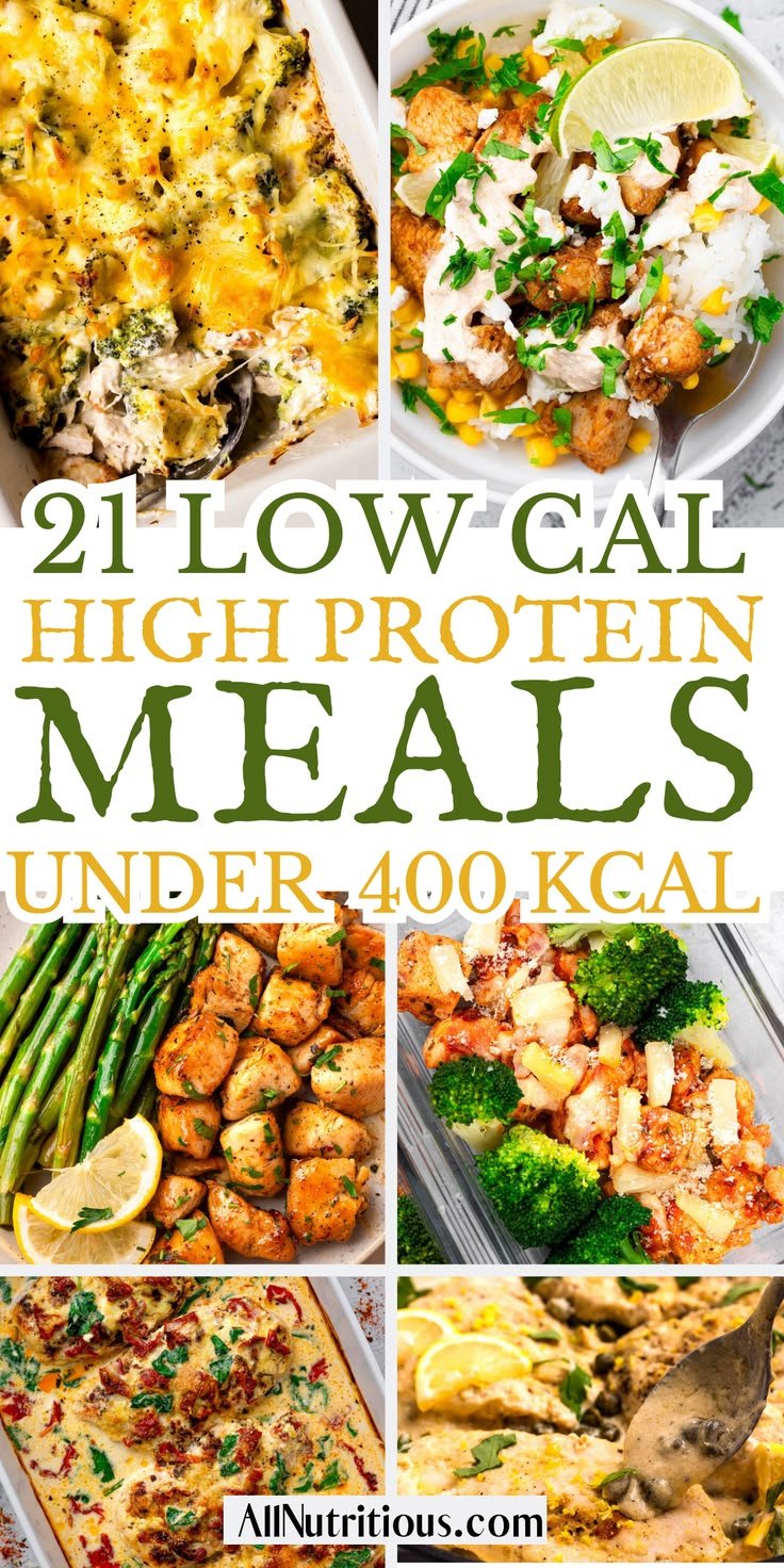 21 High Protein 400 Calorie Meals