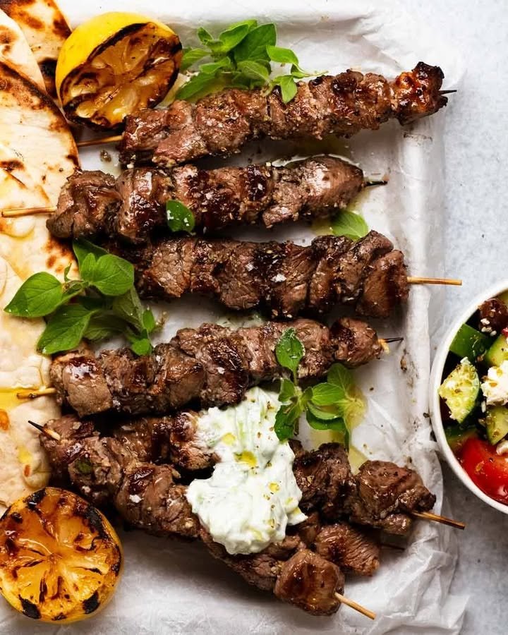 Brochettes de agneau souvlaki