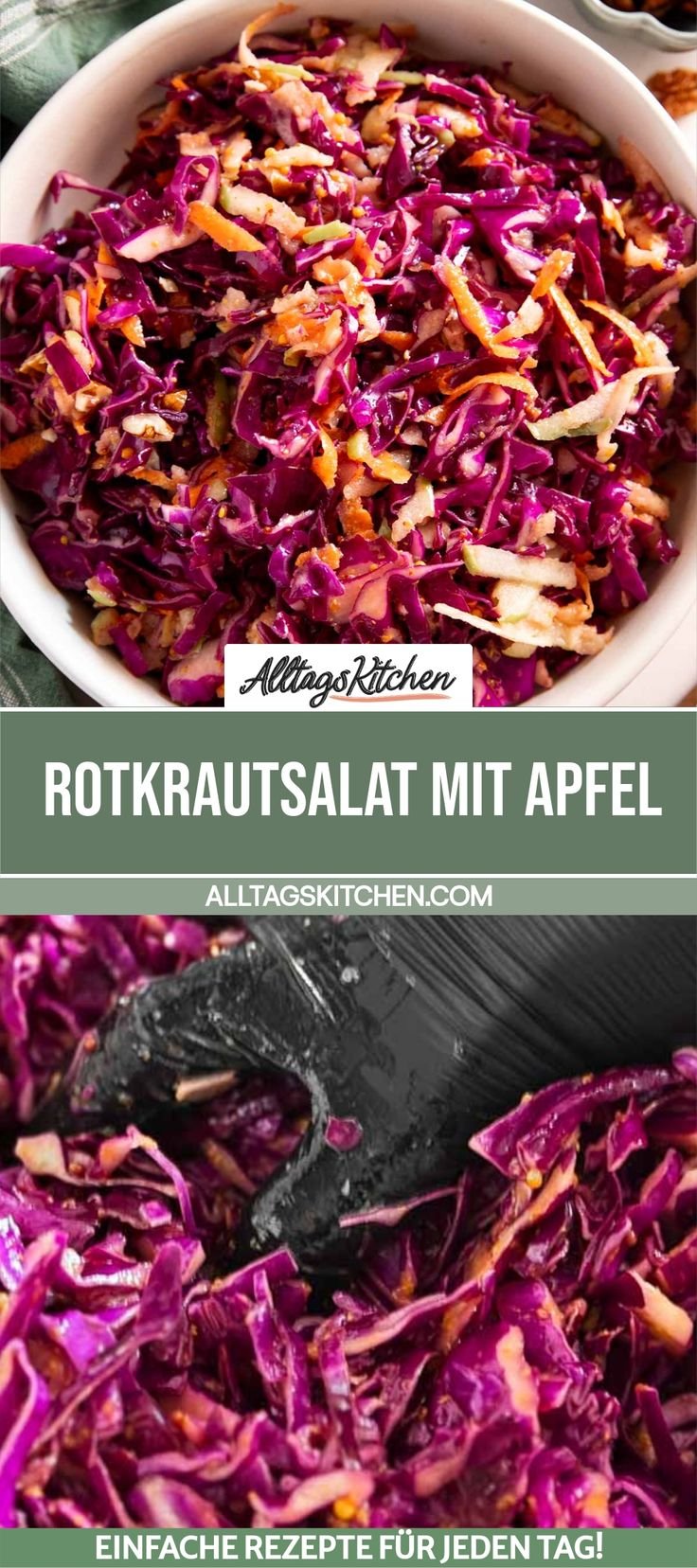 Rotkrautsalat mit Apfel