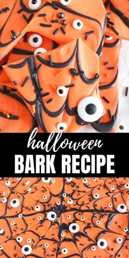 The Best Halloween Chocolate Bark Recipe | Halloween chocolate bark recipes, Best chocolate for halloween bark, Halloween chocolate bark with toppings