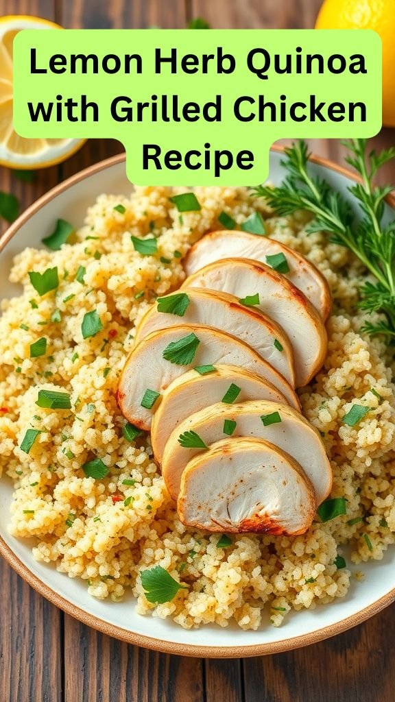 Lemon Herb Quinoa with Grilled Chicken