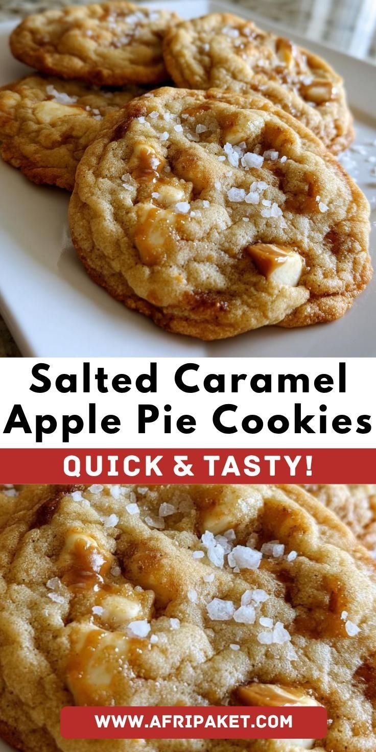 Salted Caramel Apple Pie Cookies