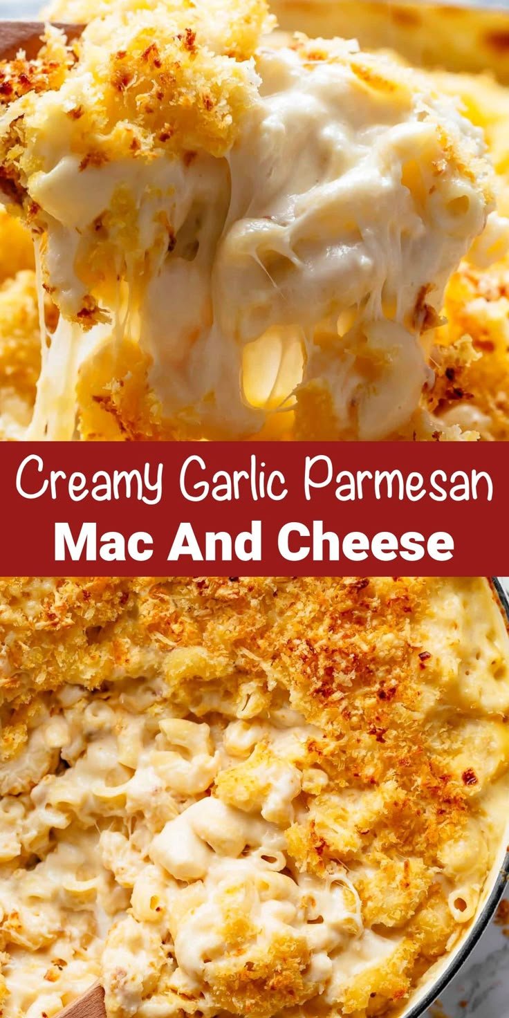 Creamy Garlic Parmesan Mac And Cheese