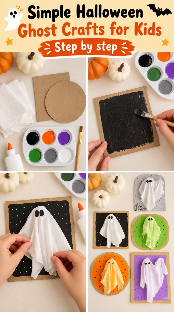 Easy Halloween Ghost Crafts for Kids 5 Simple Halloween Ghost Crafts for Kids