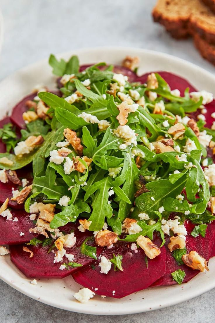 Rote-Bete-Carpaccio - mit würzigem Dressing!