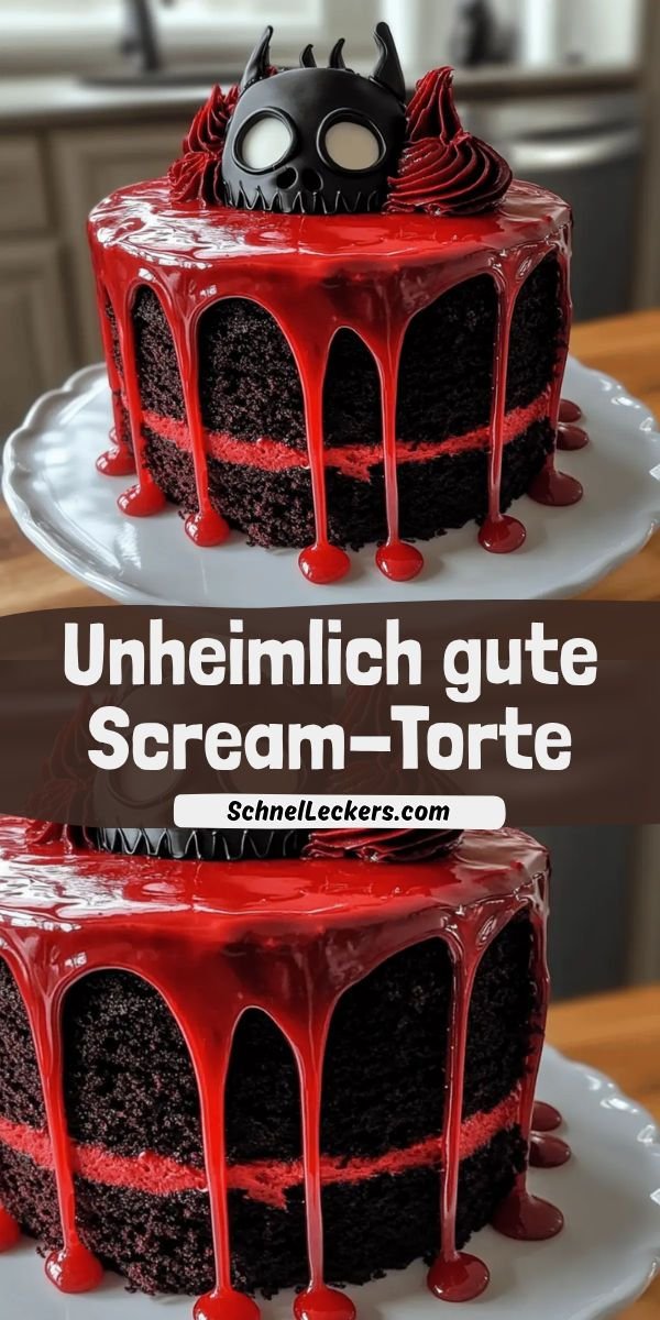 Unheimlich gute Scream-Torte – das Highlight auf deiner Halloween-Party