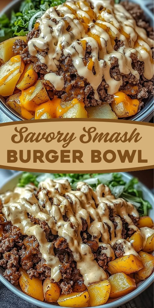 Savory Smash Burger Bowl: Indulge Guilt-Free Cravings