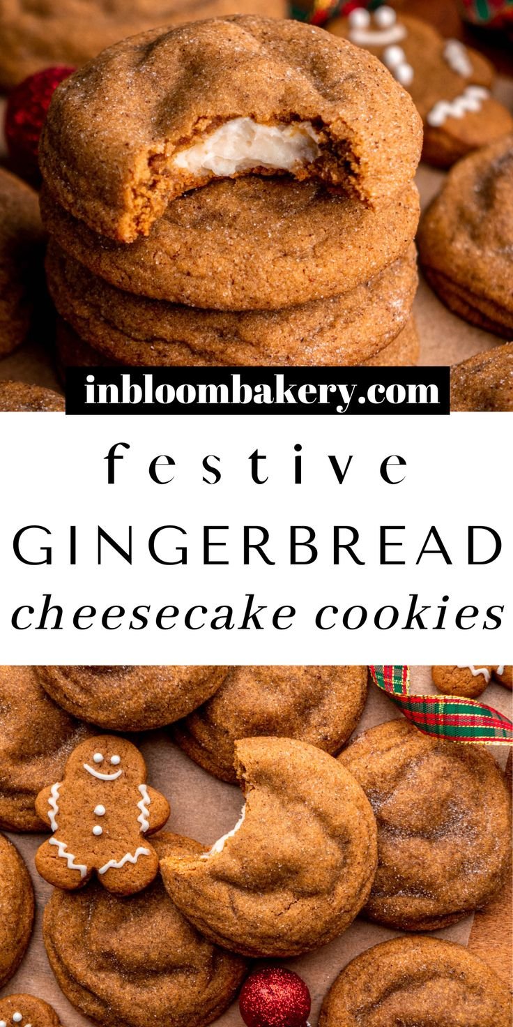 Gingerbread Cheesecake Cookies