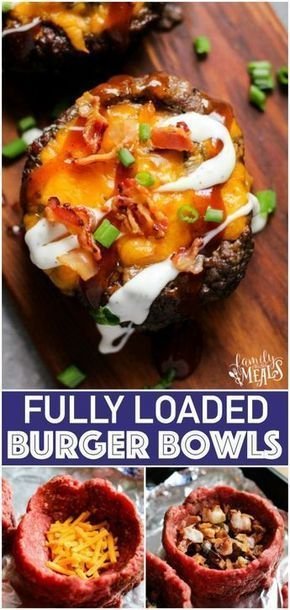 Fully Loaded Burger Bowls - Delicious Low Carb Keto Recipe | Keto hamburger bowls, Keto burger bowl recipes, Yummy food
