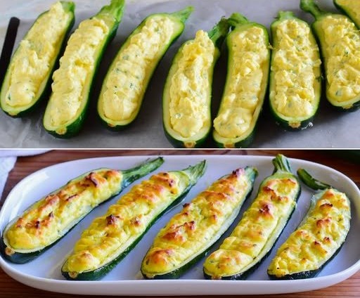 Zucchine al forno ripiene