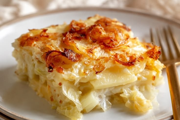 Polish Potato &amp; Cabbage Casserole