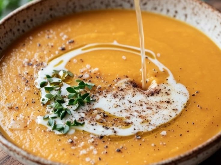 Creamy Pumpkin Sweet Potato Soup
