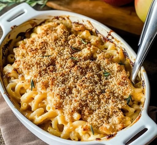 Pumpkin Apple Three Cheese Mac and Cheese