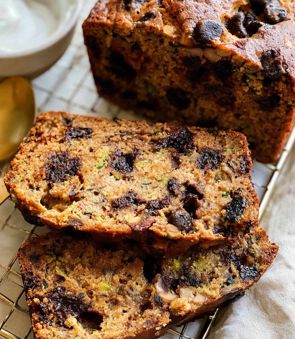 Peanut Butter Chocolate Chip Zucchini Bread