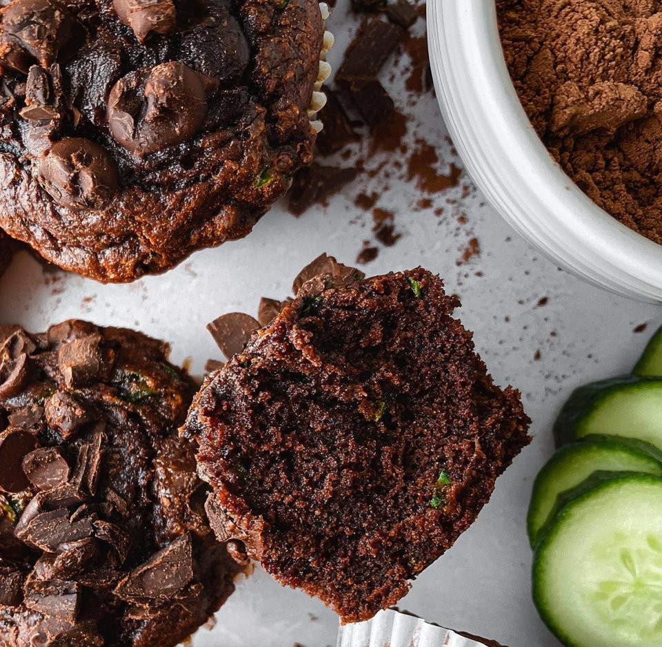 Chocolate Zucchini Muffins