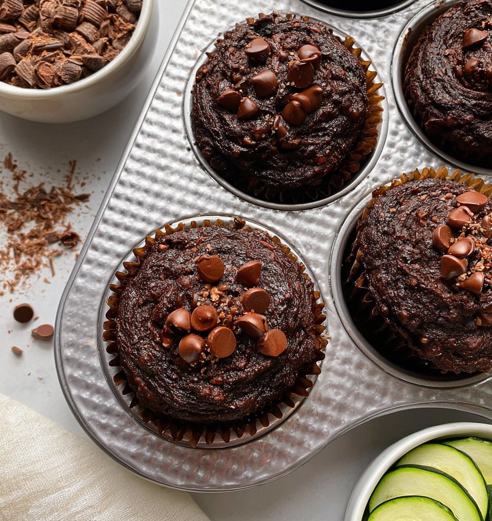 Chocolate Zucchini Muffins