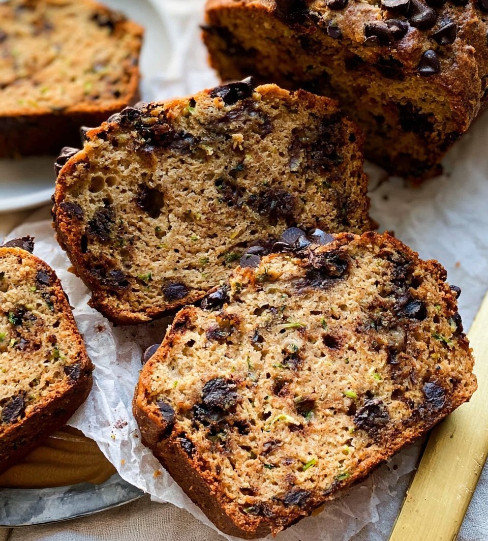 Peanut Butter Chocolate Chip Zucchini Bread