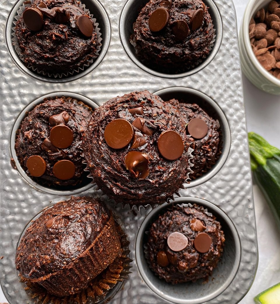 Chocolate Zucchini Muffins