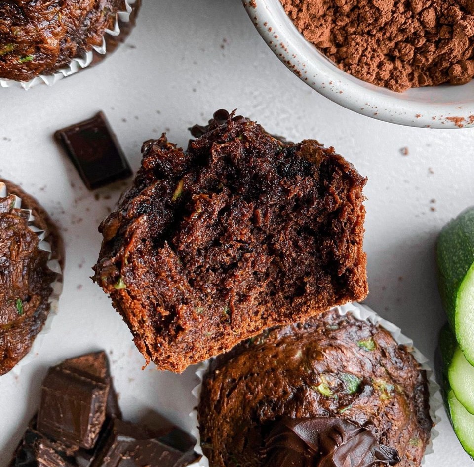 Chocolate Zucchini Muffins