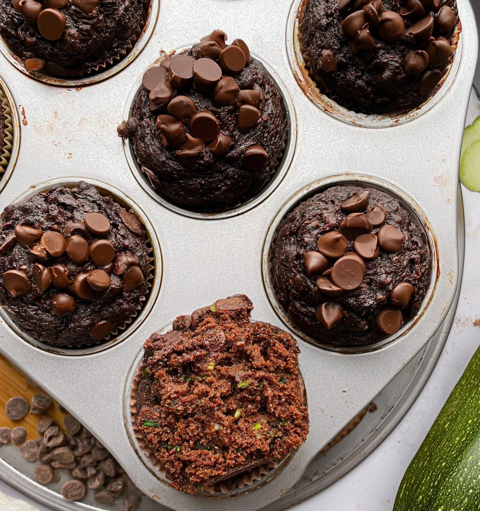 Chocolate Zucchini Muffins
