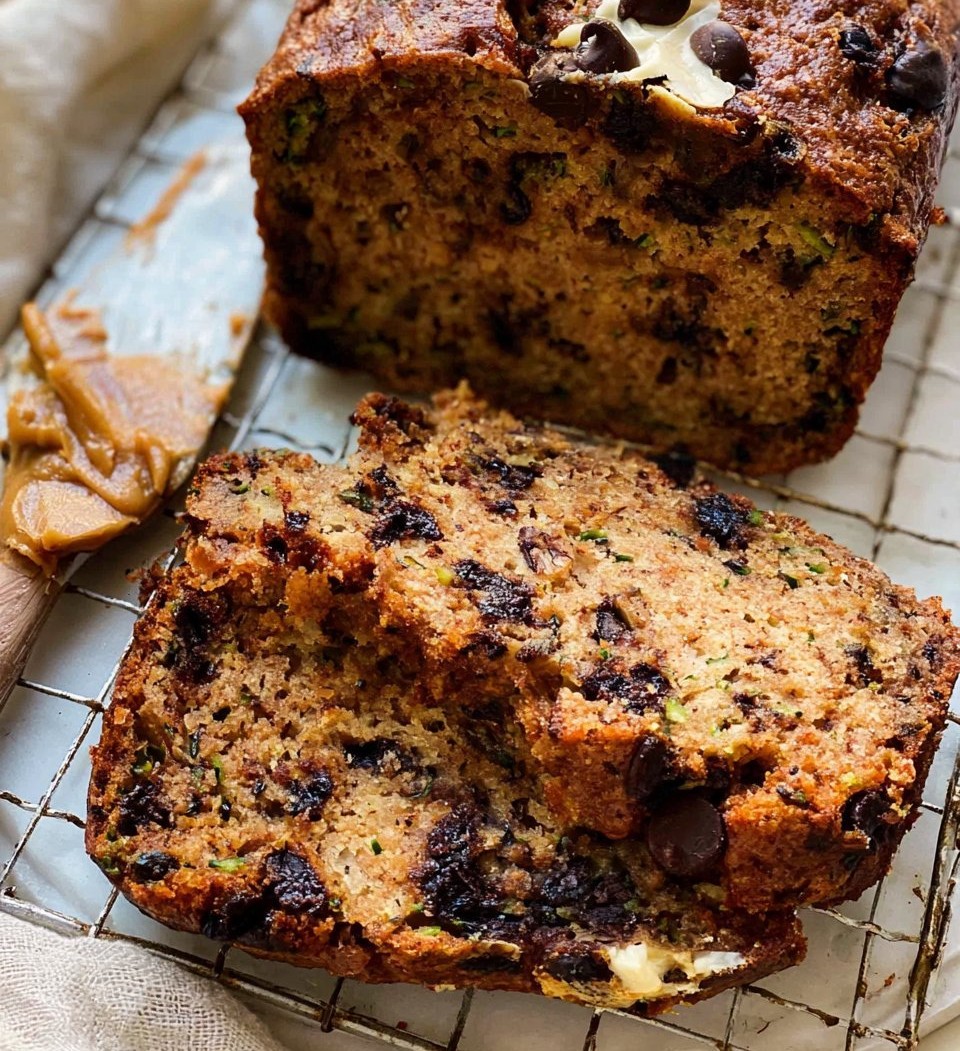 Peanut Butter Chocolate Chip Zucchini Bread