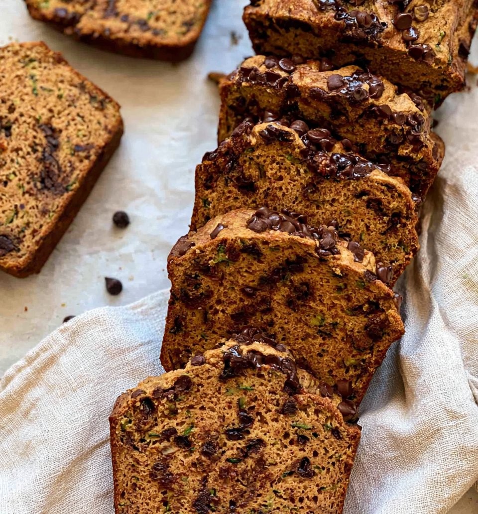 Peanut Butter Chocolate Chip Zucchini Bread