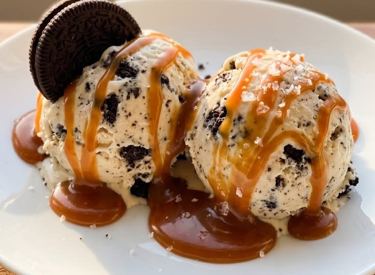 Sea Salt Caramel Oreo Ice Cream
