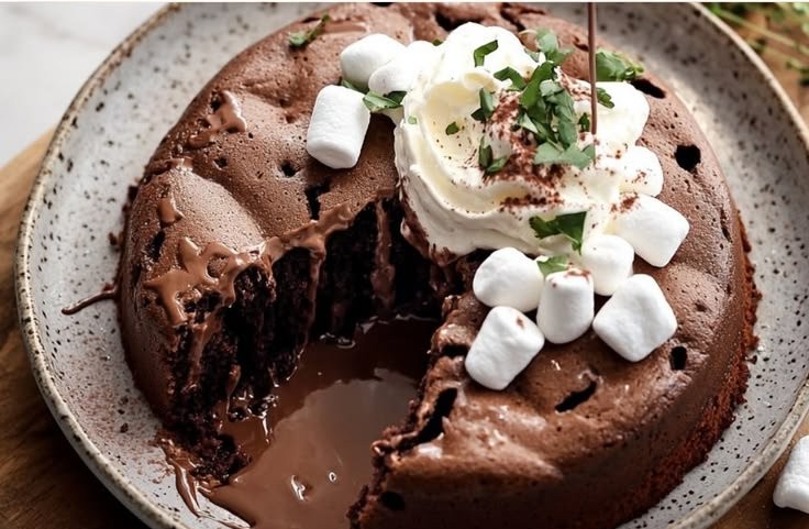 Hot Chocolate Poke Cake