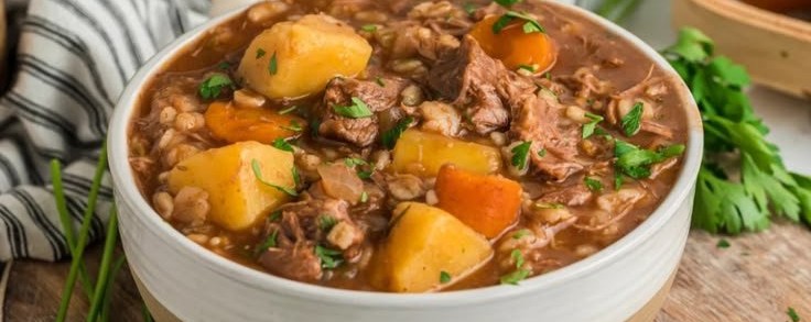 Slow Cooker Beef Barley Soup