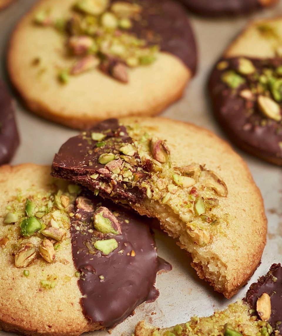 Pistachio Shortbread Cookies
